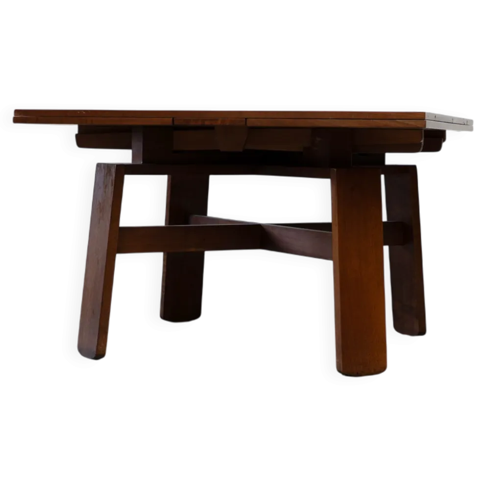 Table à manger carrée extensible par Silvio Coppola pour Bernini