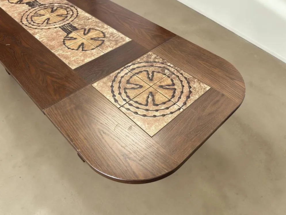 Table à manger danoise extensible de Poul Poulsen pour Ganso Møbler