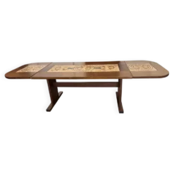 Table à manger danoise extensible de Poul Poulsen pour Ganso Møbler