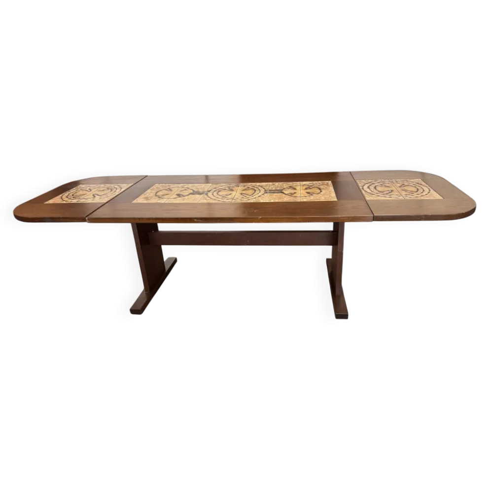 Table à manger danoise extensible de Poul Poulsen pour Ganso Møbler