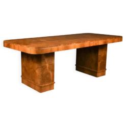 Table à manger, de conférence, bureau Art Déco, attribuée à Harry et Lou Epstein