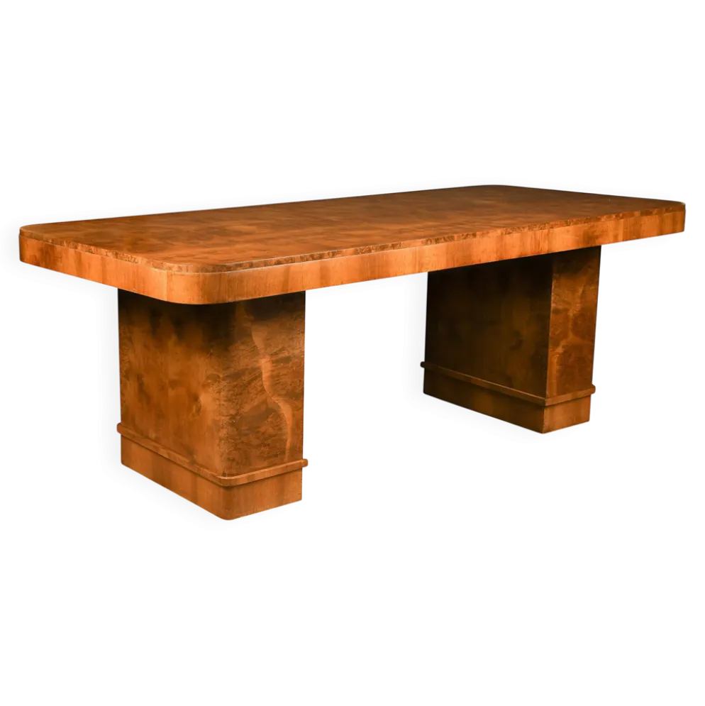 Table à manger, de conférence, bureau Art Déco, attribuée à Harry et Lou Epstein