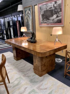 Table à manger, de conférence, bureau Art Déco, attribuée à Harry et Lou Epstein