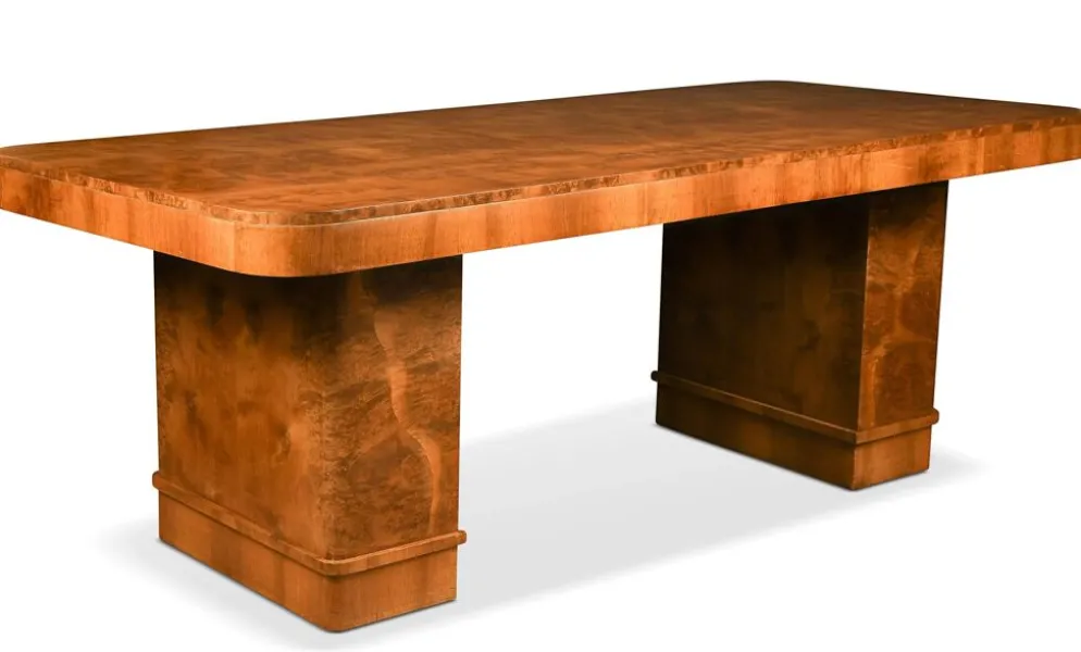 Table à manger, de conférence, bureau Art Déco, attribuée à Harry et Lou Epstein