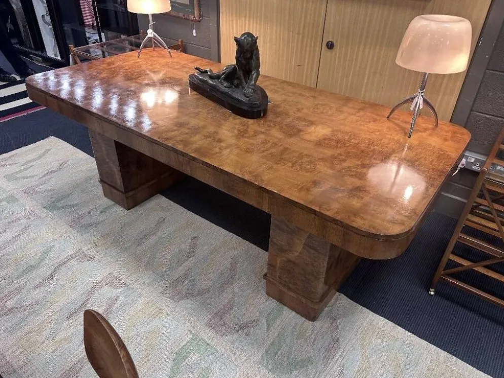 Table à manger, de conférence, bureau Art Déco, attribuée à Harry et Lou Epstein