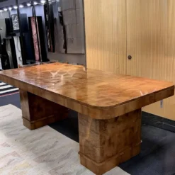 Table à manger, de conférence, bureau Art Déco, attribuée à Harry et Lou Epstein