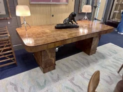 Table à manger, de conférence, bureau Art Déco, attribuée à Harry et Lou Epstein