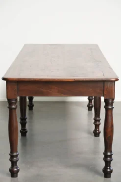 Table à manger de ferme XXL en chêne anglais du début du 19e siècle