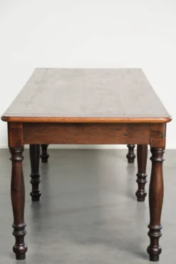 Table à manger de ferme XXL en chêne anglais du début du 19e siècle