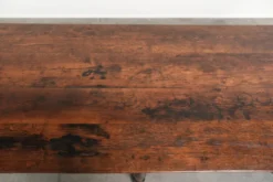 Table à manger de ferme XXL en chêne anglais du début du 19e siècle