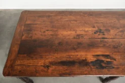 Table à manger de ferme XXL en chêne anglais du début du 19e siècle