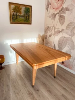 Table à manger des années 40/50 et ses rallonges