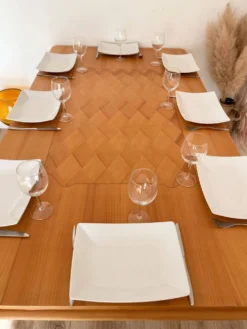 Table à manger des années 40/50 et ses rallonges