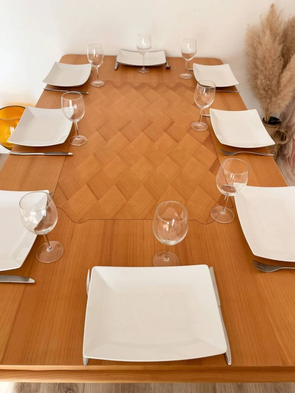 Table à manger des années 40/50 et ses rallonges