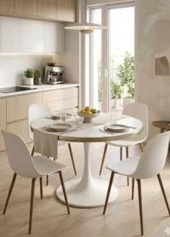 Table à manger design iconique Tulipe