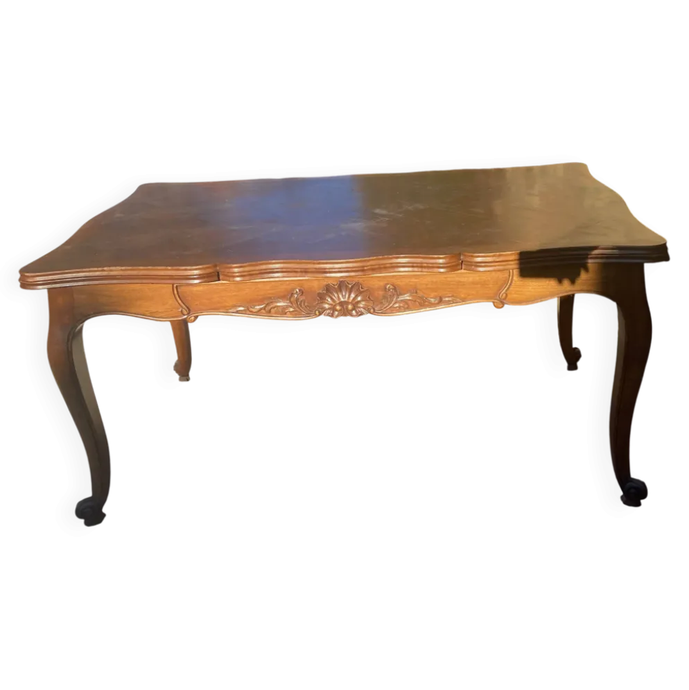 Table à manger de style Louis XV à rallonges à l'italienne – XXe siècle