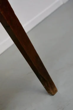 Table à manger en chêne de ferme rustique française du début du 20e siècle
