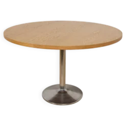 Table à manger en chêne du milieu du siècle, Danemark, années 1970