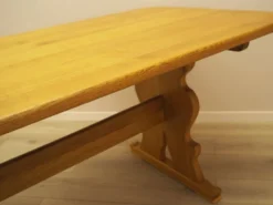 Table à manger en chêne massif, design danois, années 1960