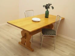 Table à manger en chêne massif, design danois, années 1960