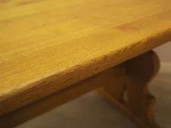 Table à manger en chêne massif, design danois, années 1960