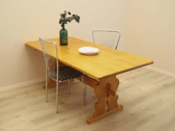 Table à manger en chêne massif, design danois, années 1960