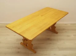Table à manger en chêne massif, design danois, années 1960