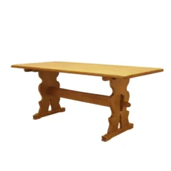 Table à manger en chêne massif, design danois, années 1960
