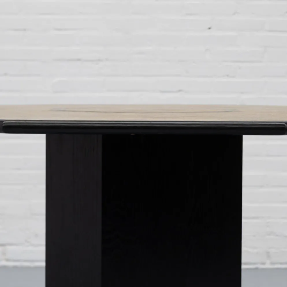 Table à manger en liège octogonale Italie années 1980