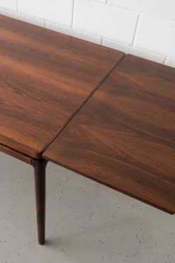Table à manger en palissandre Johannes Andersen pour Christian Linneberg