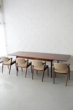 Table à manger en palissandre Johannes Andersen pour Christian Linneberg