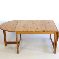 Table à manger en pin de Karin Moberg années 70