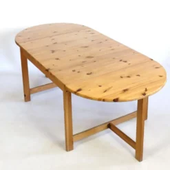 Table à manger en pin de Karin Moberg années 70