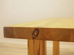 Table à manger en pin massif, Danemark, années 1980