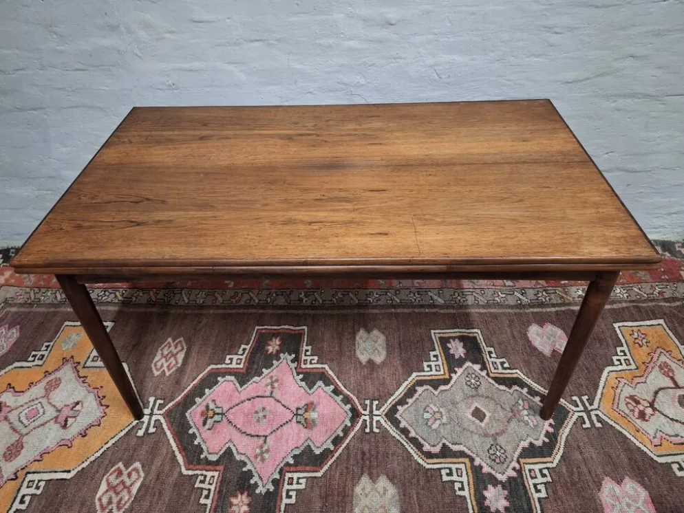 Table à manger en rosewood pour 10 personnes de Vemb Mobelfabrik, Danemark, années 1960.