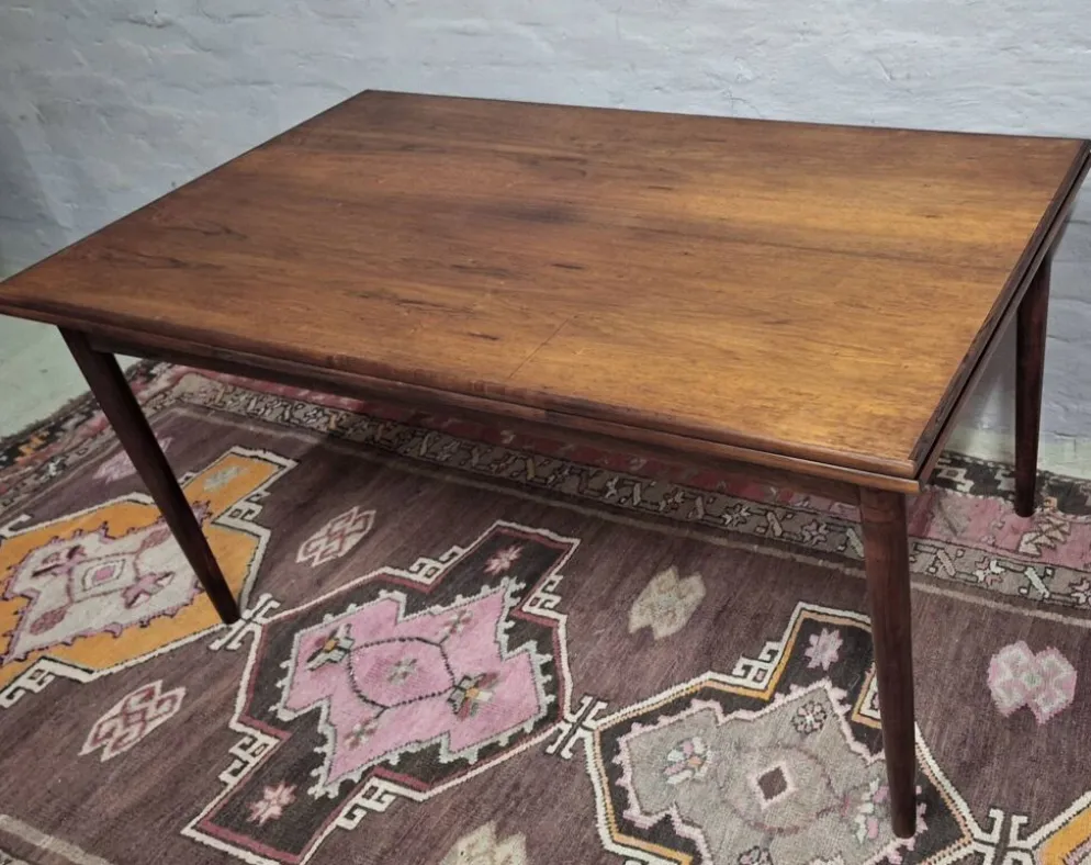 Table à manger en rosewood pour 10 personnes de Vemb Mobelfabrik, Danemark, années 1960.