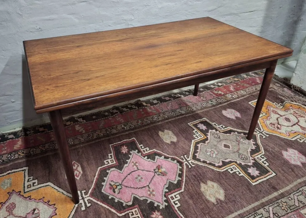Table à manger en rosewood pour 10 personnes de Vemb Mobelfabrik, Danemark, années 1960.