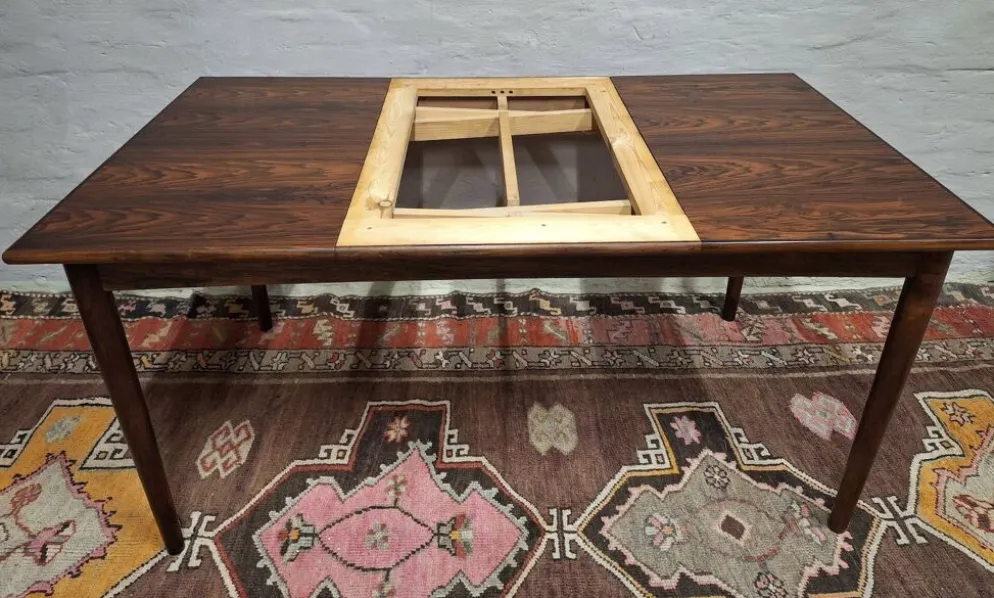 Table à manger en rosewood pour 10 personnes de Vemb Mobelfabrik, Danemark, années 1960.
