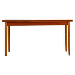 Table à manger en teck à double extension (Fabriquée au Danemark en 1960)