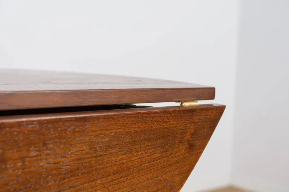 Table à manger en teck à rabats des années 1960, Royaume-Uni