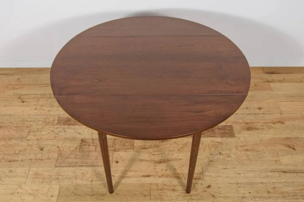 Table à manger en teck à rabats des années 1960, Royaume-Uni