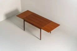 Table à manger extensible danoise, années 1960.
