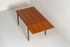 Table à manger extensible danoise, années 1960.