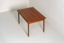 Table à manger extensible danoise, années 1960.