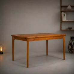 Table à manger extensible danoise en teck par Henning Kjærnulf pour Vejle Møbelfabrik, années 1960