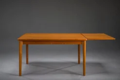 Table à manger extensible danoise en teck par Henning Kjærnulf pour Vejle Møbelfabrik, années 1960