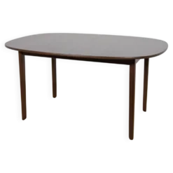 Table à manger extensible de milieu de siècle par Ole Wanscher pour l'usine de meubles Poul Jeppesens, Danemark, années 1960.