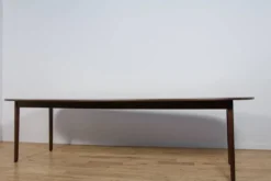 Table à manger extensible de milieu de siècle par Ole Wanscher pour l'usine de meubles Poul Jeppesens, Danemark, années 1960.