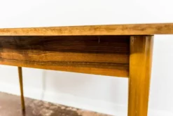 Table à manger extensible de style mid-century en noyer, années 1960