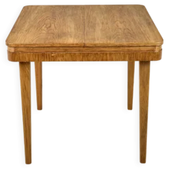 Table à manger extensible en chêne par Jitona, années 1960, Tchécoslovaquie